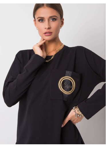 Čierne tričko s dlhým rukávom