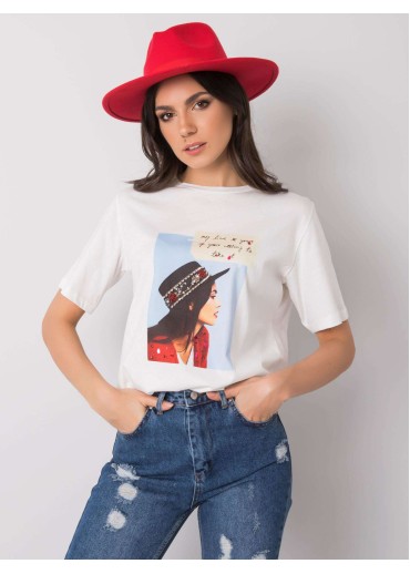 Biele bavlnené tričko