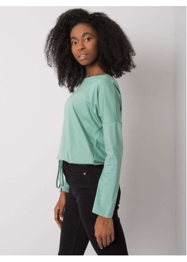 Zelené tričko so šnúrkou