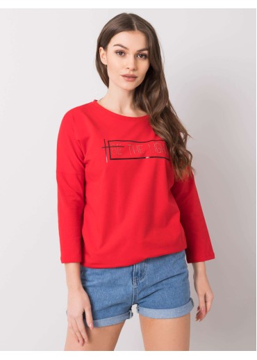 Červené tričko s potlačou