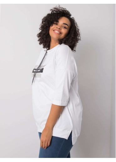 Biele tričko s 3/4 rukávom