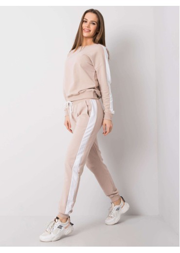 Béžovo hnedá tepláková súprava