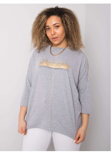 Sivé tričko s potlačou