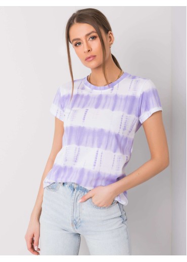 Fialové pruhované tričko