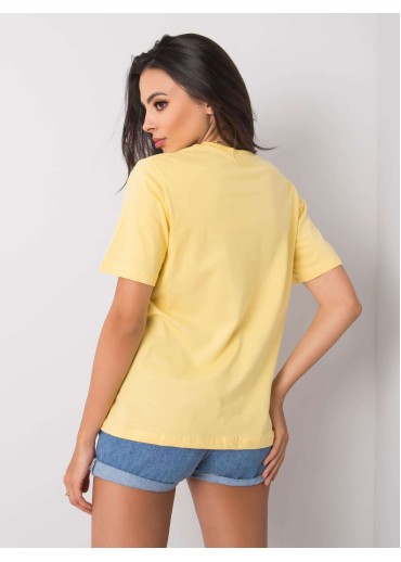 Žlté bavlnené tričko