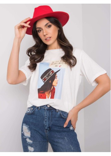 Biele bavlnené tričko