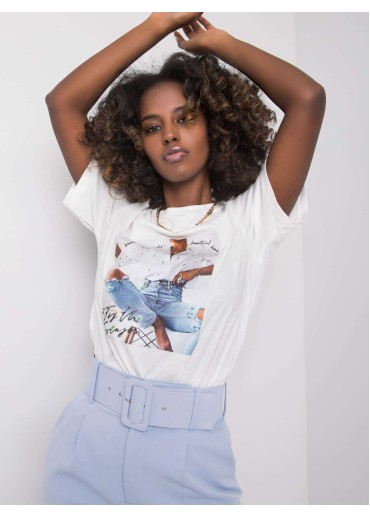 Biele bavlnené tričko