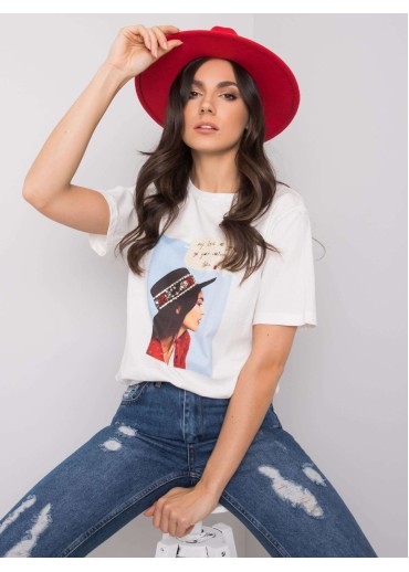 Biele bavlnené tričko