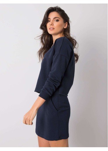 Modrá teplákova súprava so sukňou