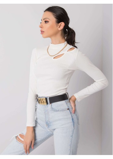 Smotanovo biele tričko so stojačikom