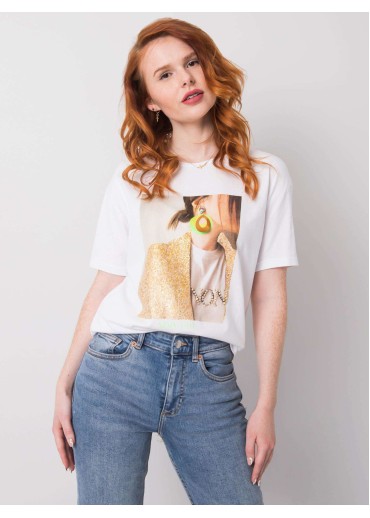Biele tričko s potlačou