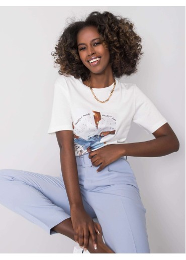 Biele bavlnené tričko