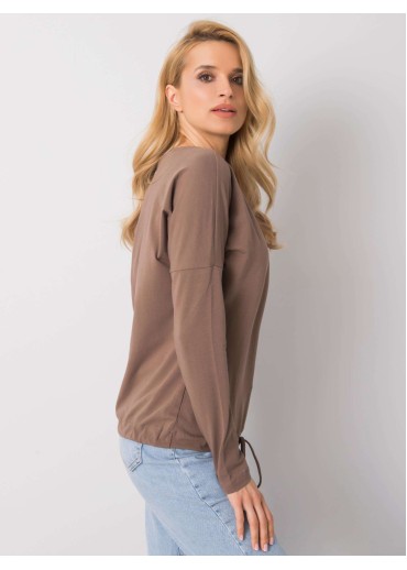 Hnedé tričko s dlhým rukávom