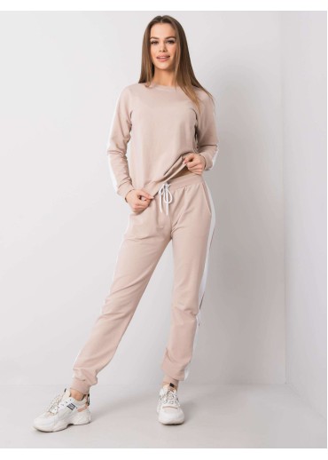 Béžovo hnedá tepláková súprava