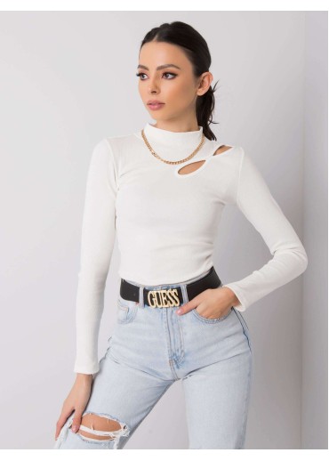 Smotanovo biele tričko so stojačikom