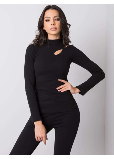 Čierne tričko so stojačikom