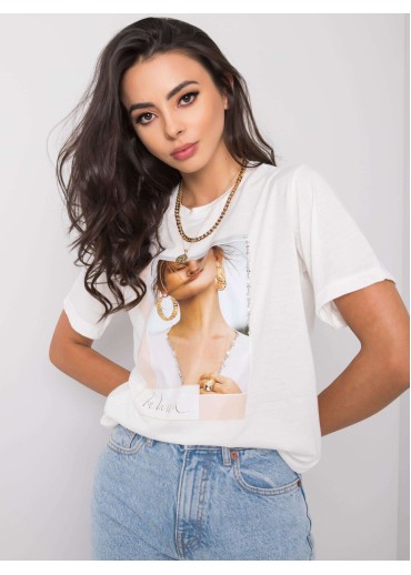 Biele bavlnené tričko