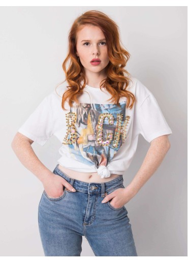 Biele tričko s potlačou