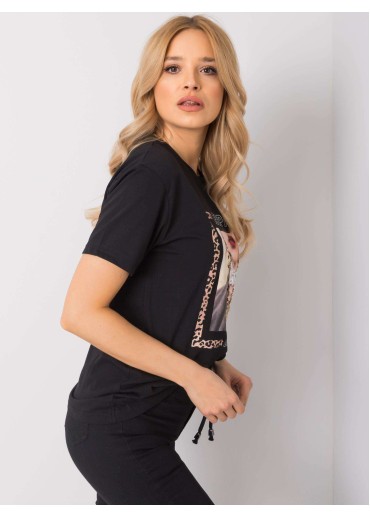 Čierne tričko s potlačou