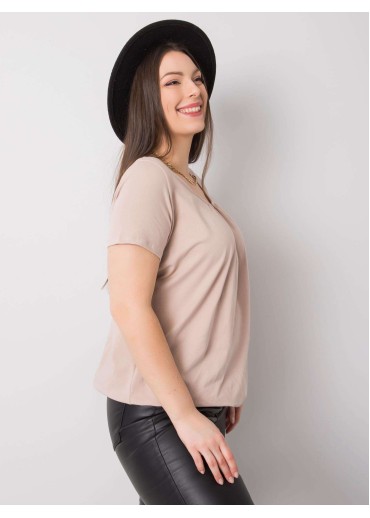 Béžovo hnedé tričko