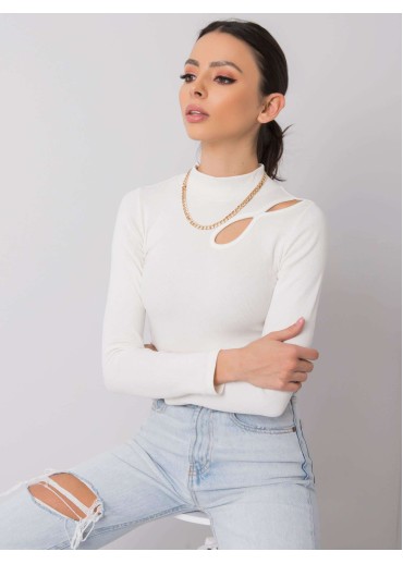 Smotanovo biele tričko so stojačikom