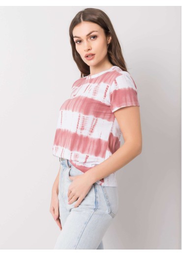 Fialové pruhované tričko