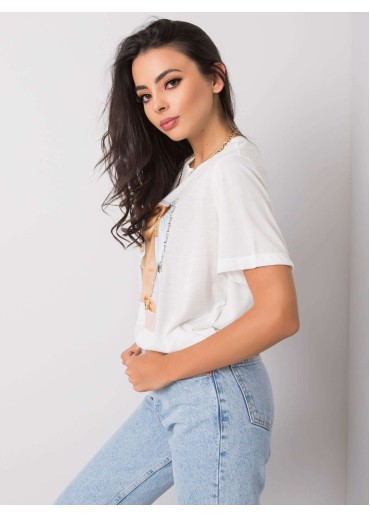 Biele bavlnené tričko