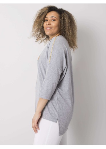 Sivé tričko s potlačou