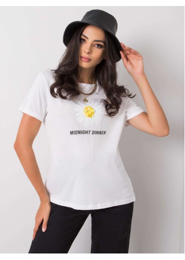 Biele bavlnené tričko