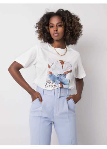 Biele bavlnené tričko