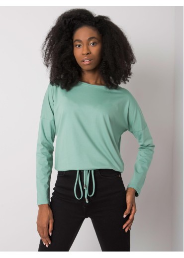 Zelené tričko so šnúrkou