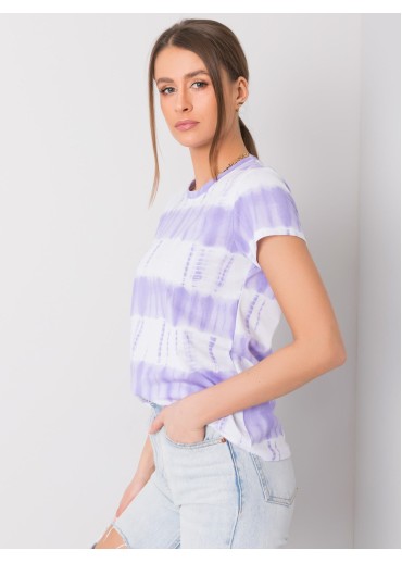 Fialové pruhované tričko