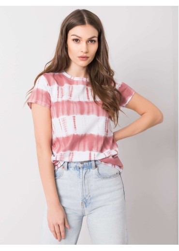 Fialové pruhované tričko