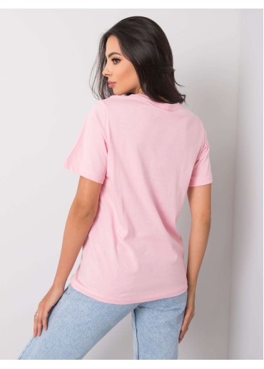 Ružové bavlnené tričko