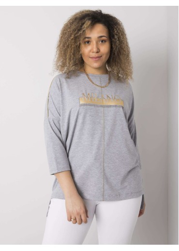 Sivé tričko s potlačou