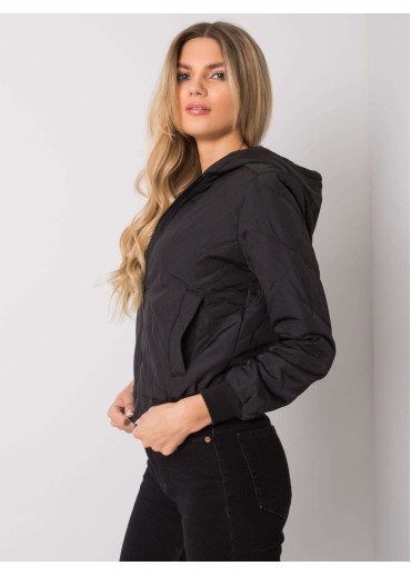 Čierna krátka prechodná bunda