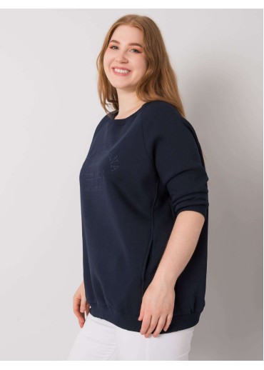 Modrá pohodlná mikina