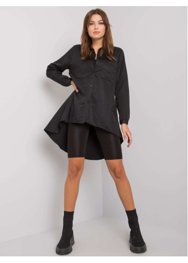 Čierna predĺžená košeľa