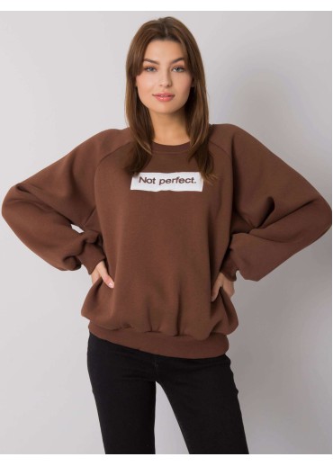 Hnedá pohodlná mikina