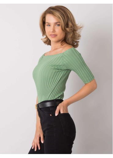 Zelené crop top tričko