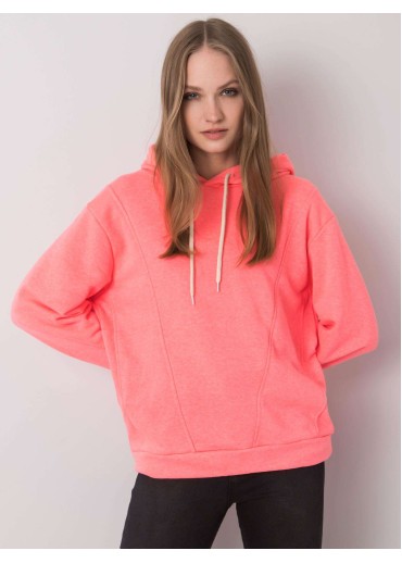 Ružová mikina s kapucňou