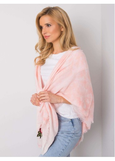 Ružová šatka s výšivkami