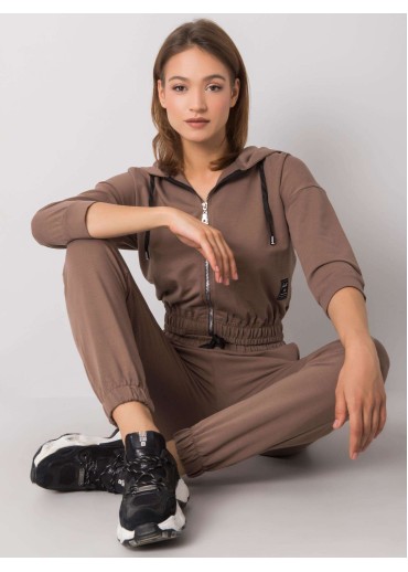 Hnedá tepláková súprava