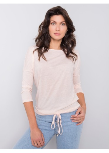 Smotanovo biele tričko s 3/4 rukávom