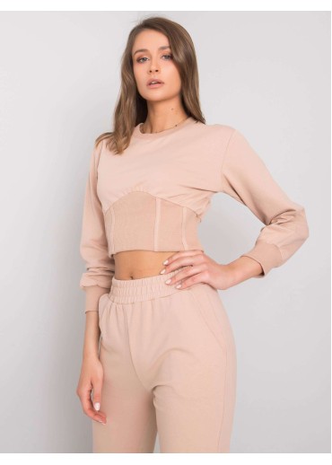 Béžovo hnedá tepláková súprava