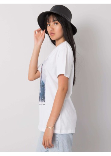 Biele bavlnené tričko