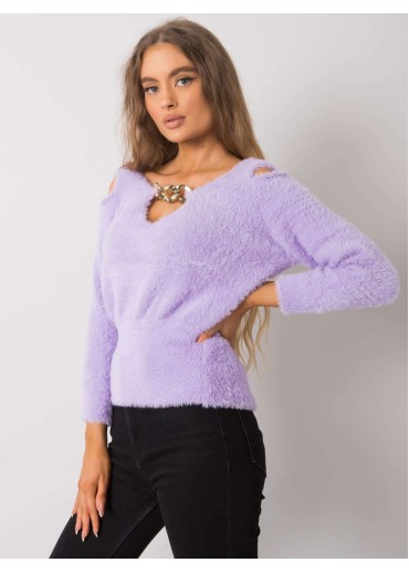 Fialový sveter