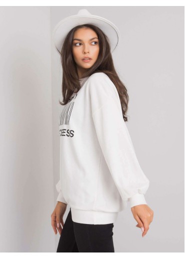 Smotanovo biele tričko s dlhým rukávom