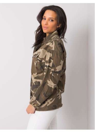 Khaki zelená maskáčová bunda