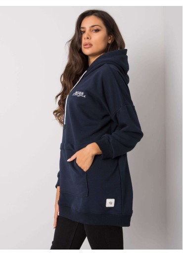 Modrá mikina s kapucňou